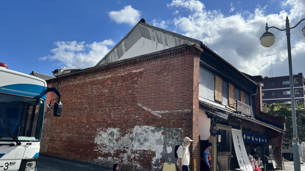 西唐人町（熊本市中央区）に現存する「うだつ」のある日本家屋