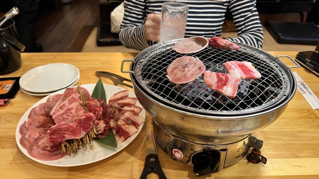 焼肉くたみやでのディナー